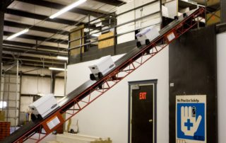 Conveyor with boxes on it